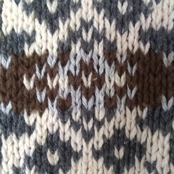 VINTAGE cotton patterned sweater - Picture 6 of 6